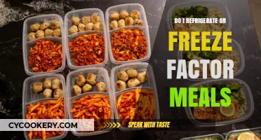Refrigerate or Freeze Factor Meals: Optimal Storage Tips for Freshness
