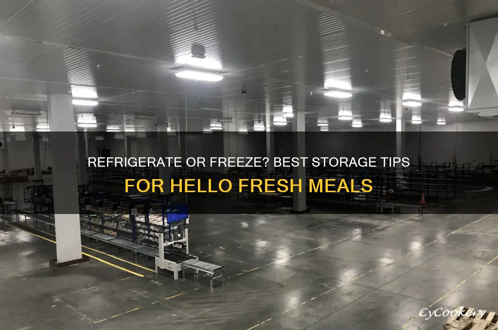 do i refrigerate or freeze my hello fresh meals