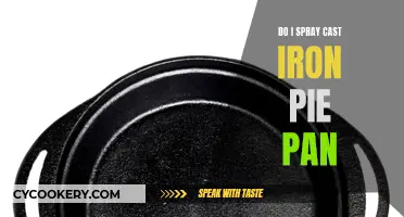 Spraying Cast Iron Pie Pans: To Do or Not to Do?