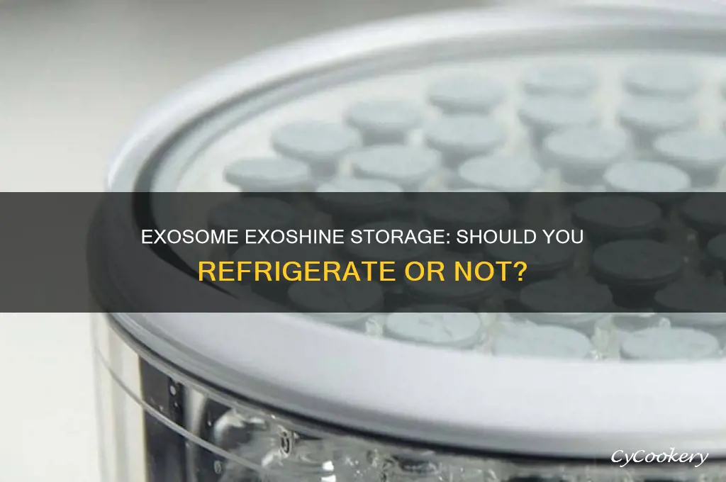 do i store exosome exoshine in the refrigerator