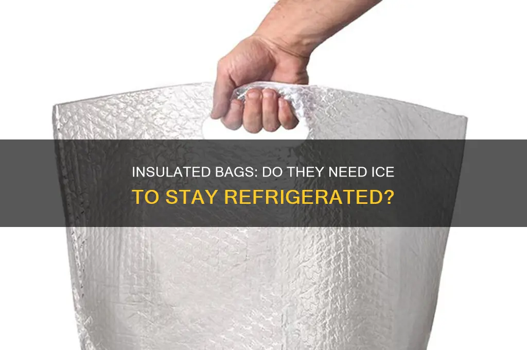 do insulated bags require ice to be refrigerated