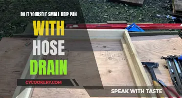 Handy DIY: Crafting a Small Drip Pan with Hose Drain