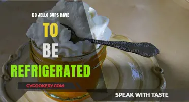 Jello Cups: Refrigeration Required or Shelf-Stable Snack?