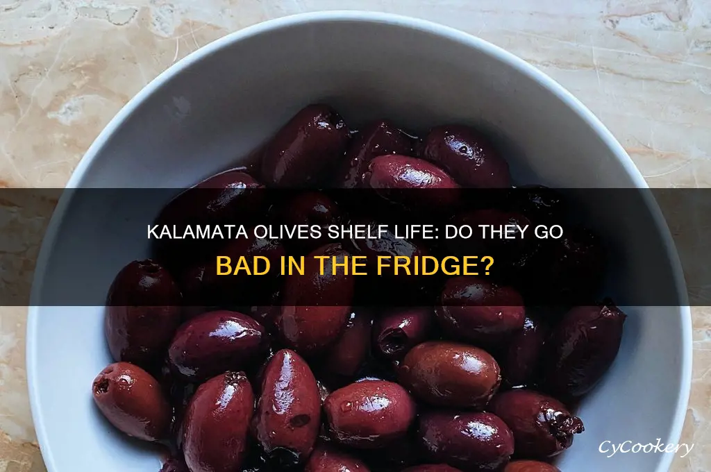 do kalamata olives go bad in the refrigerator
