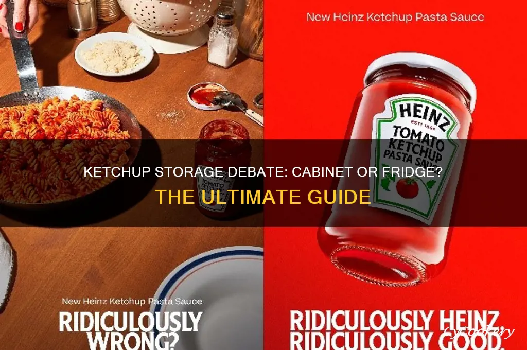 do ketchup go in the cabinet or the refrigerator