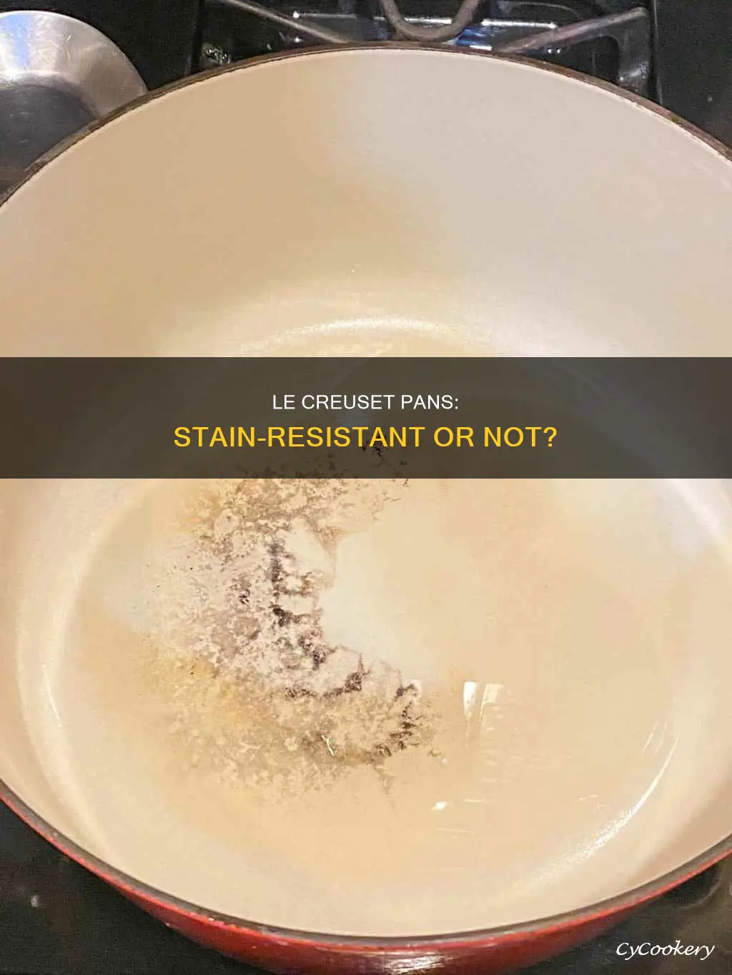 do le creuset pans stain