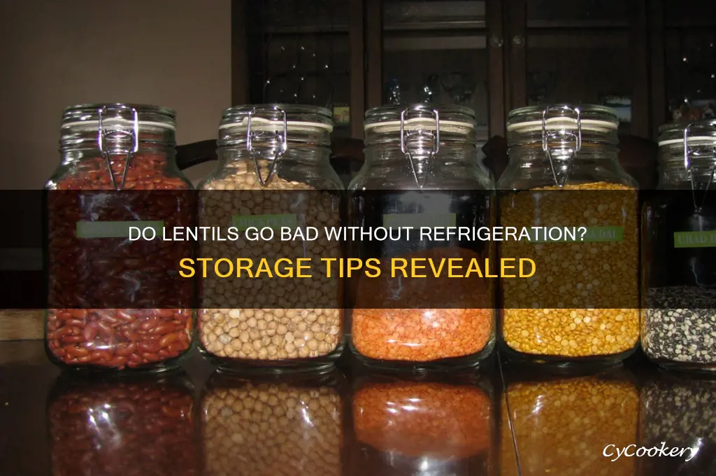 do lentils go bad if not refrigerated
