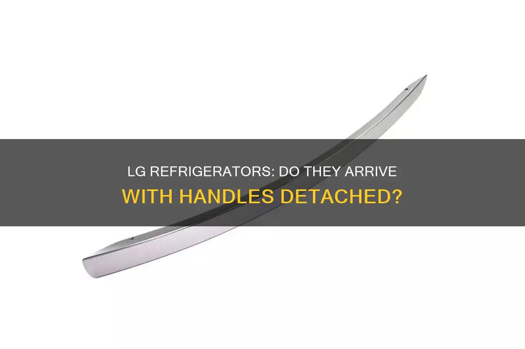 do lg refrigerators come with the handles off