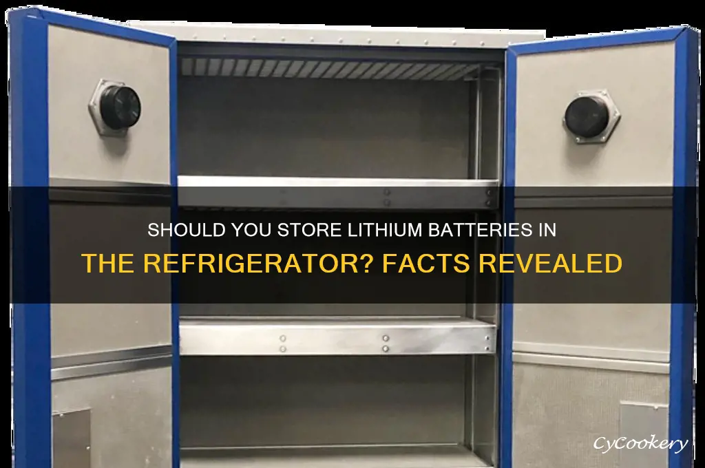 do lithium batteries store better in the refrigerator
