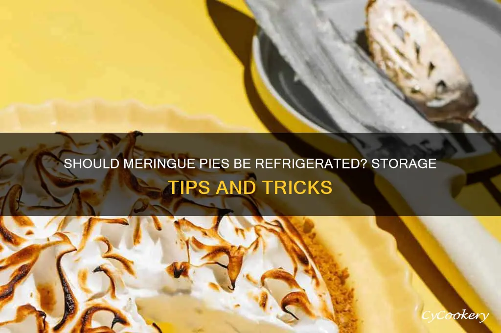do meringue pies have to be refrigerated