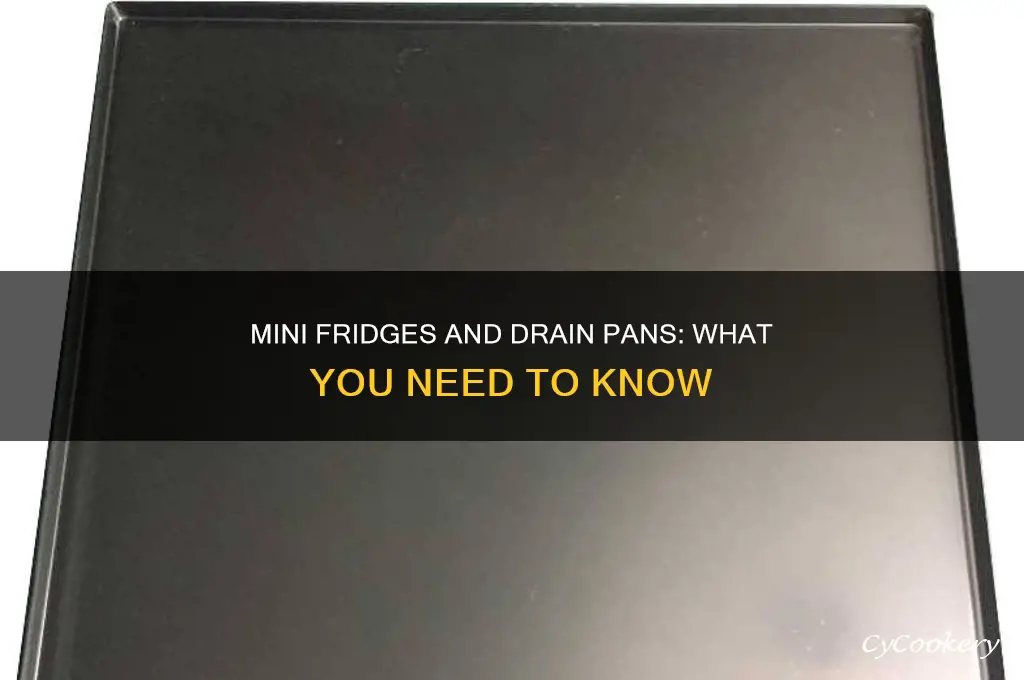 do mini refrigerators have a drain pan