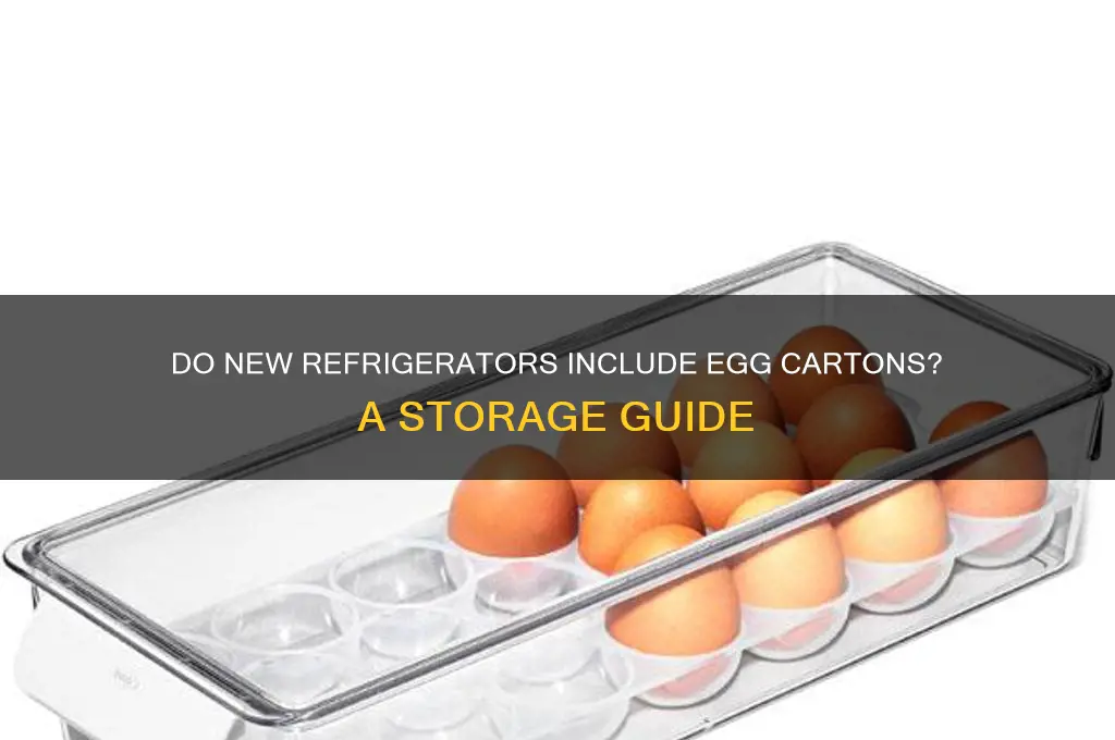 do new refrigerators come with an egg carton
