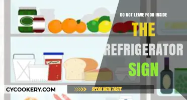 Why You Should Never Ignore the 'Do Not Leave Food Inside the Refrigerator' Sign