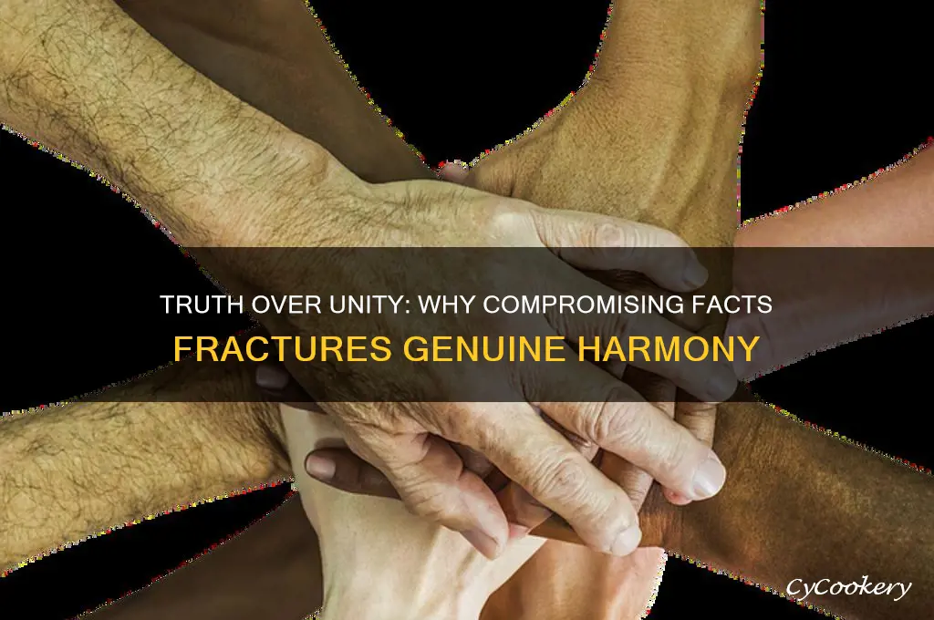 do not set aside truth for the sake of unity