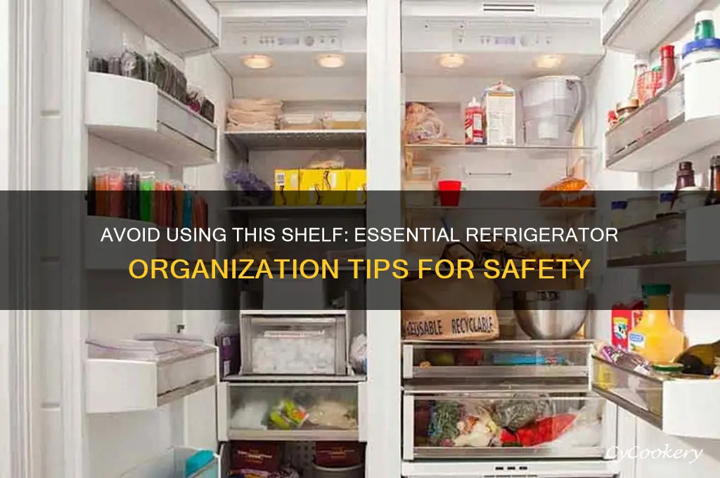 do not usde this shelf sign refrigerator