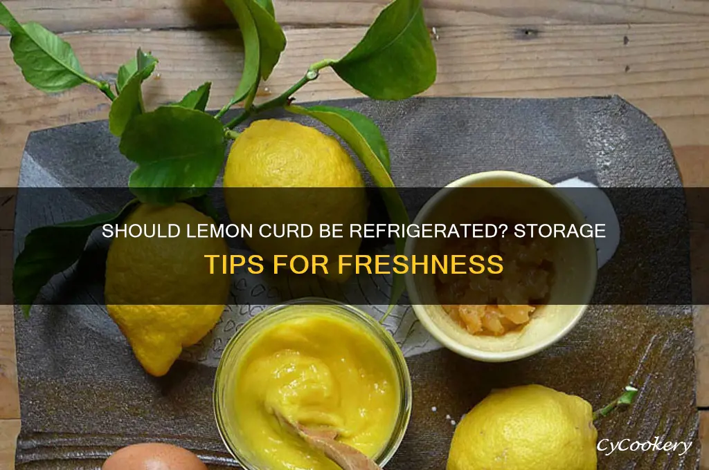 do o have to refrigerate lemon curd