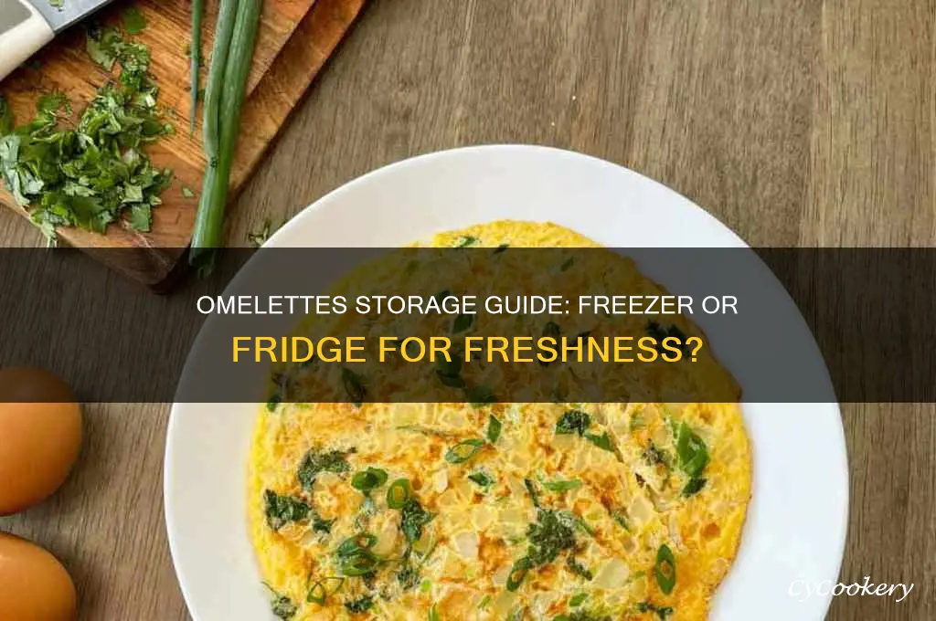 do omelettes go in freezer or refrigerator