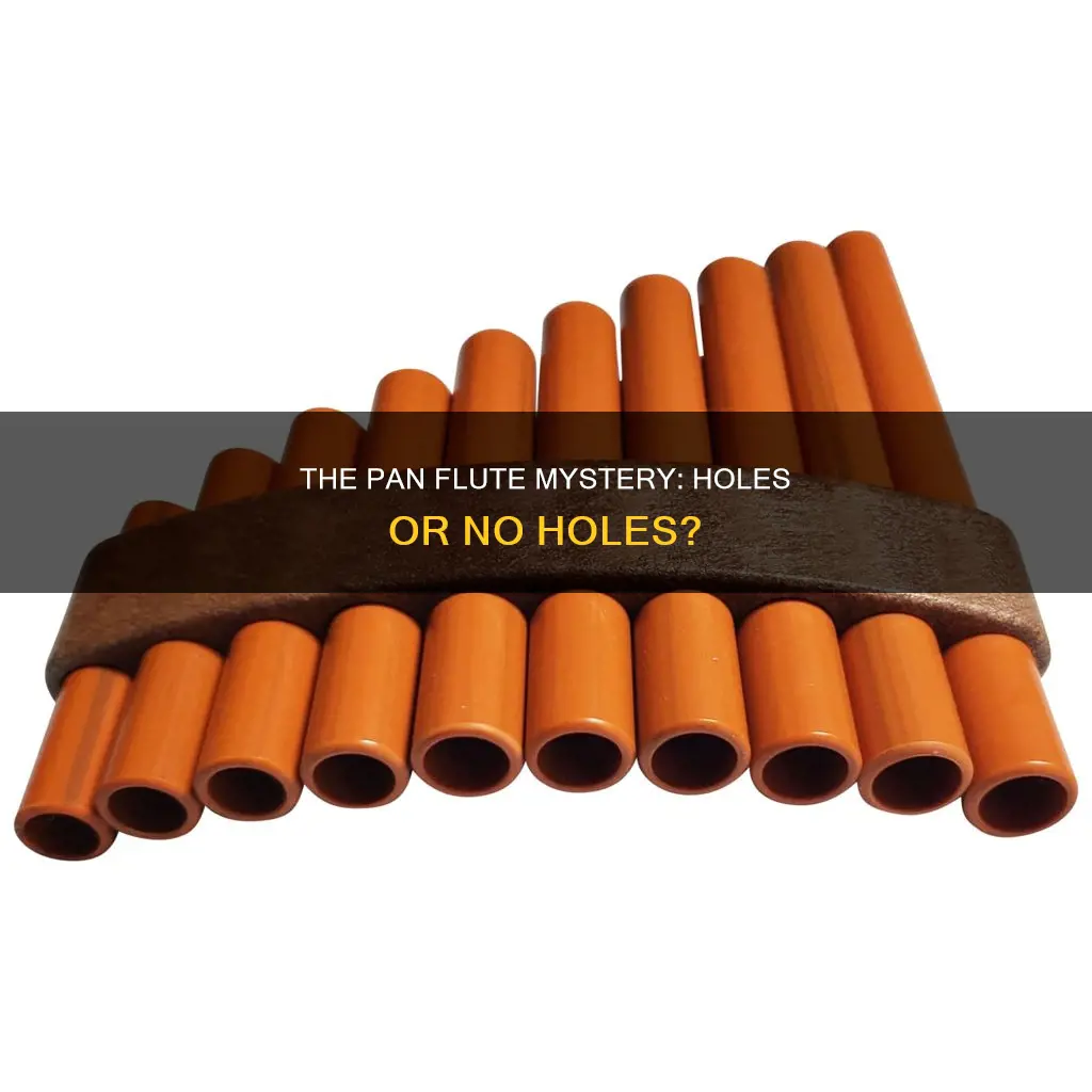 do pan flutes have holes on the bottom