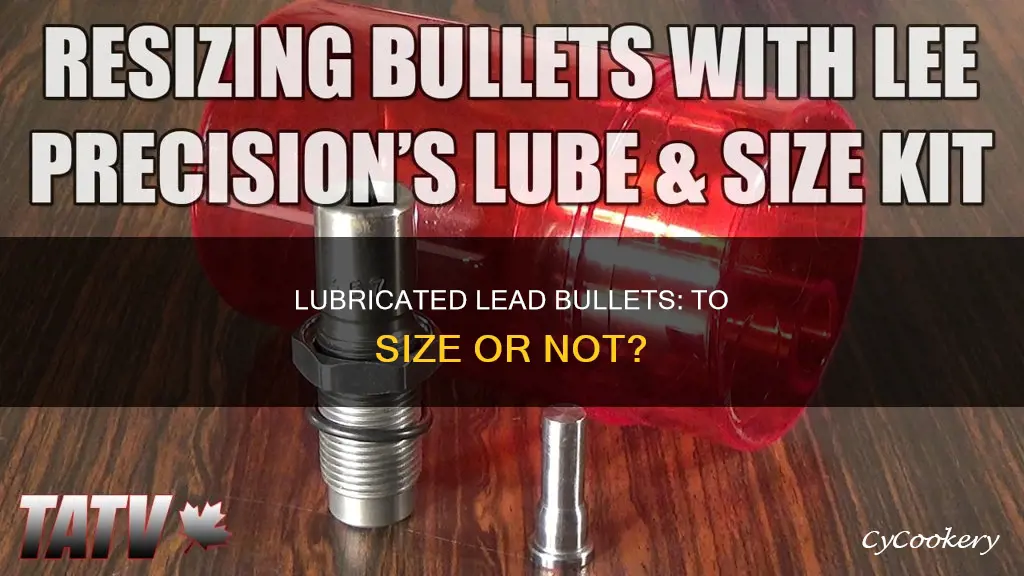 do pan lubricated lead bullets need to be sized