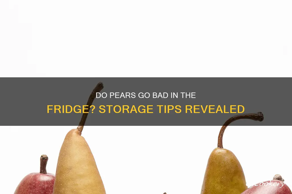 do pears go bad in the refrigerator
