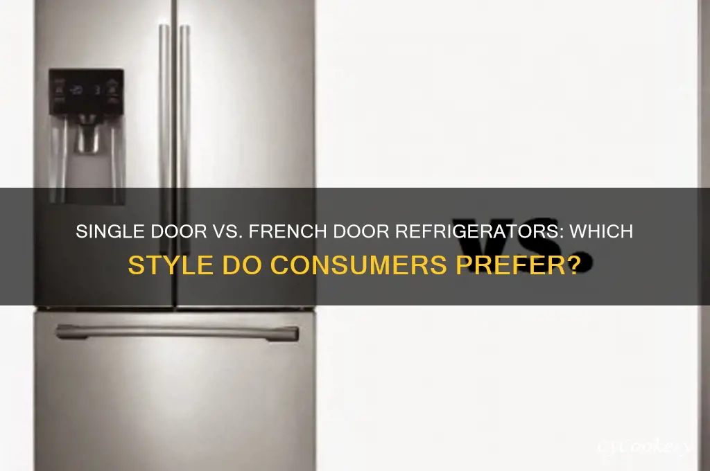 do people prefer single door or french door refrigerators