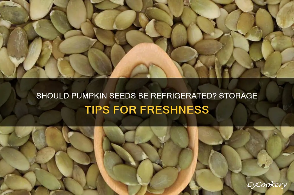 do pumpkin seeds go in the refrigerated