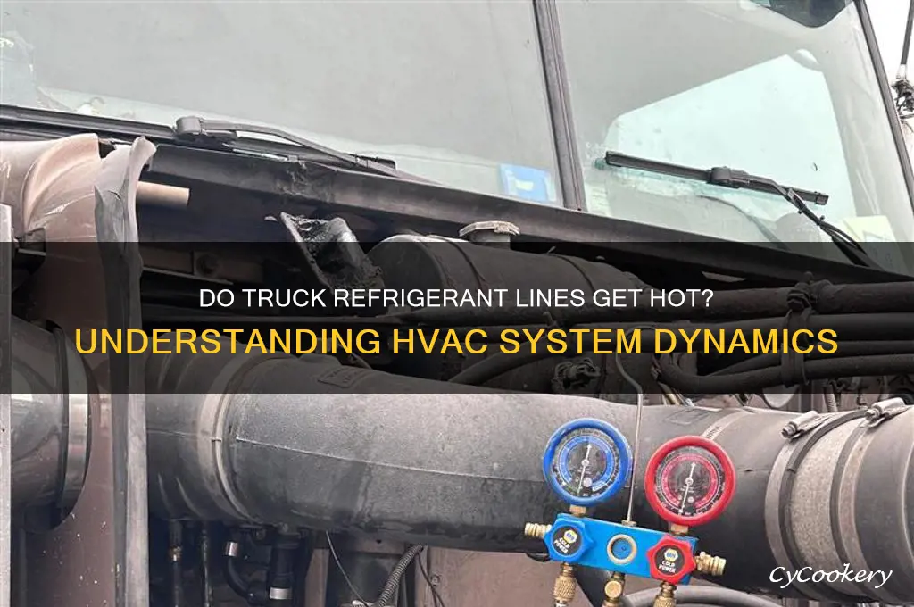 do refrigerant lines in a truck get hot