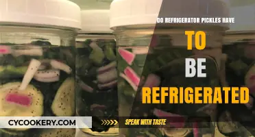 Refrigerator Pickles: Must They Stay Chilled or Can They Sit Out?