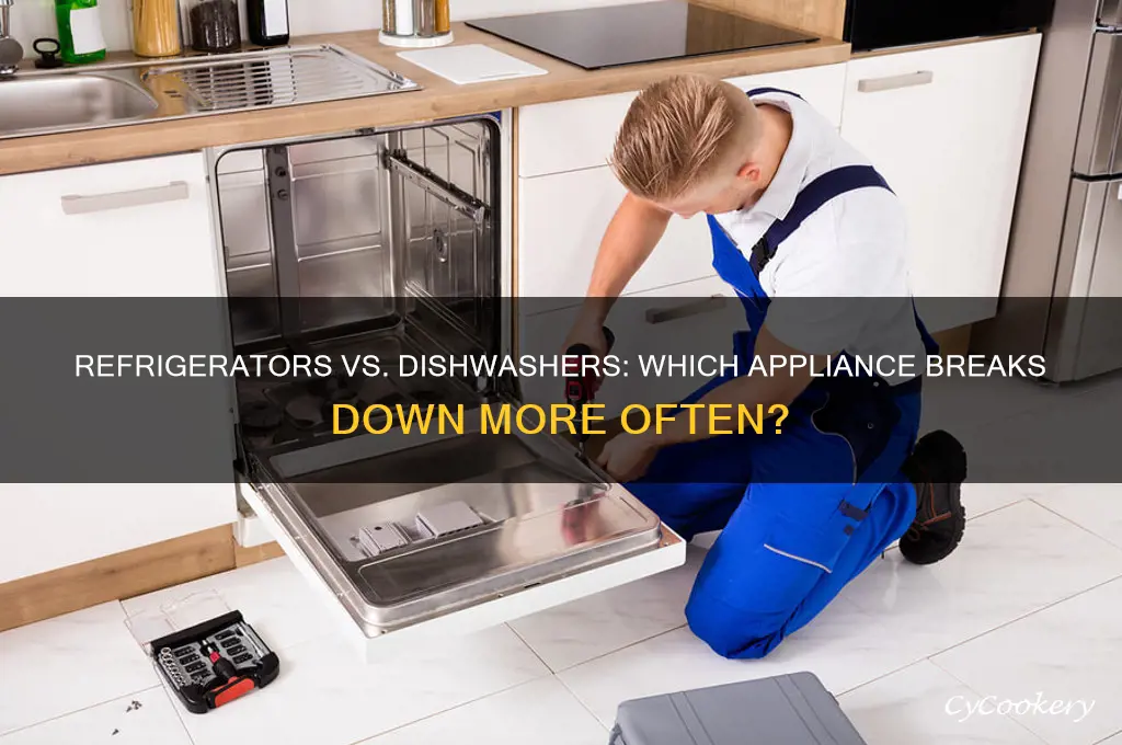 do refrigerators break down more than a dishwasher