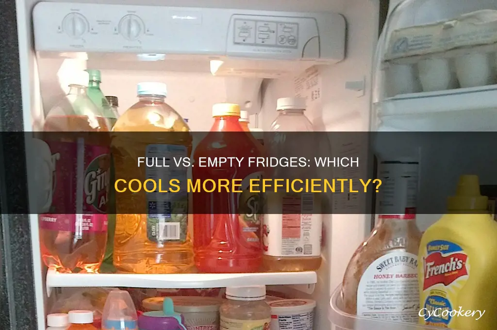 do refrigerators cool better full or empty