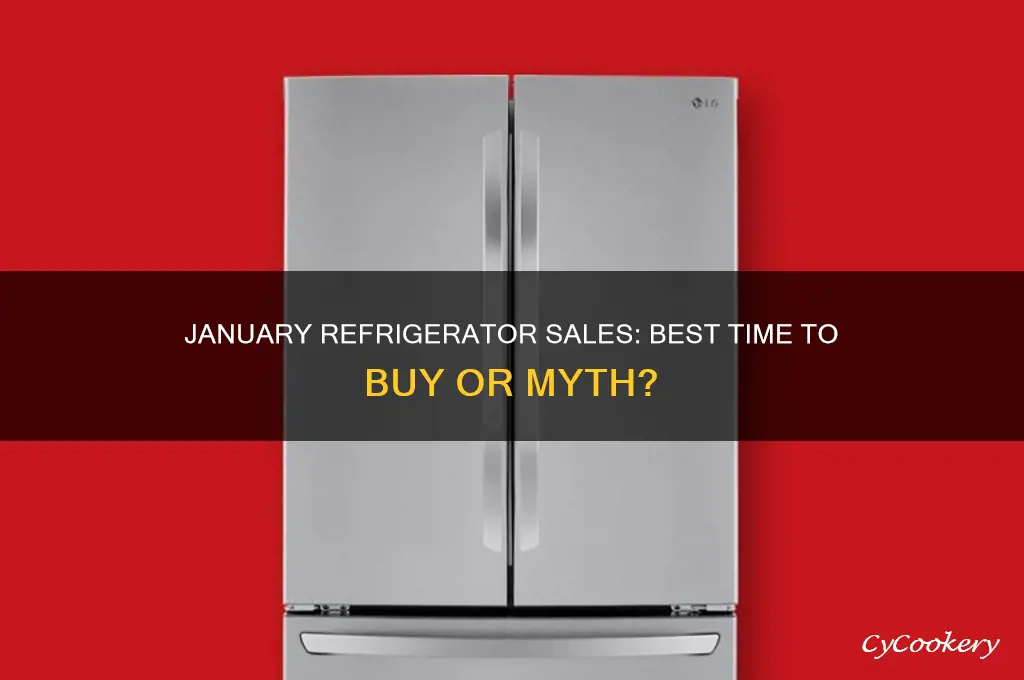 do refrigerators go on sale in january