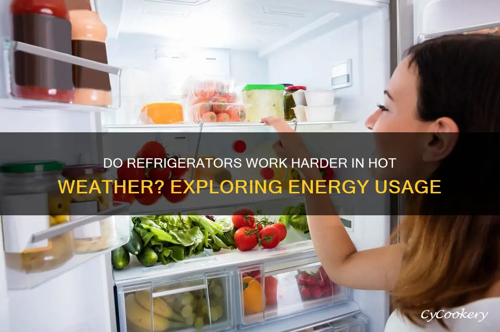 do refrigerators run more in hot weather