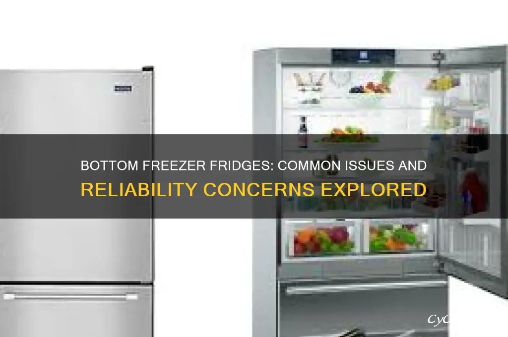do refrigerators with bottom freezers have more problems