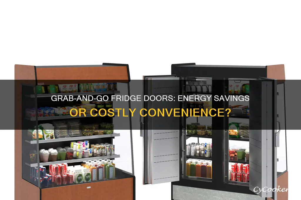do refrigerators with grab and go doors save money