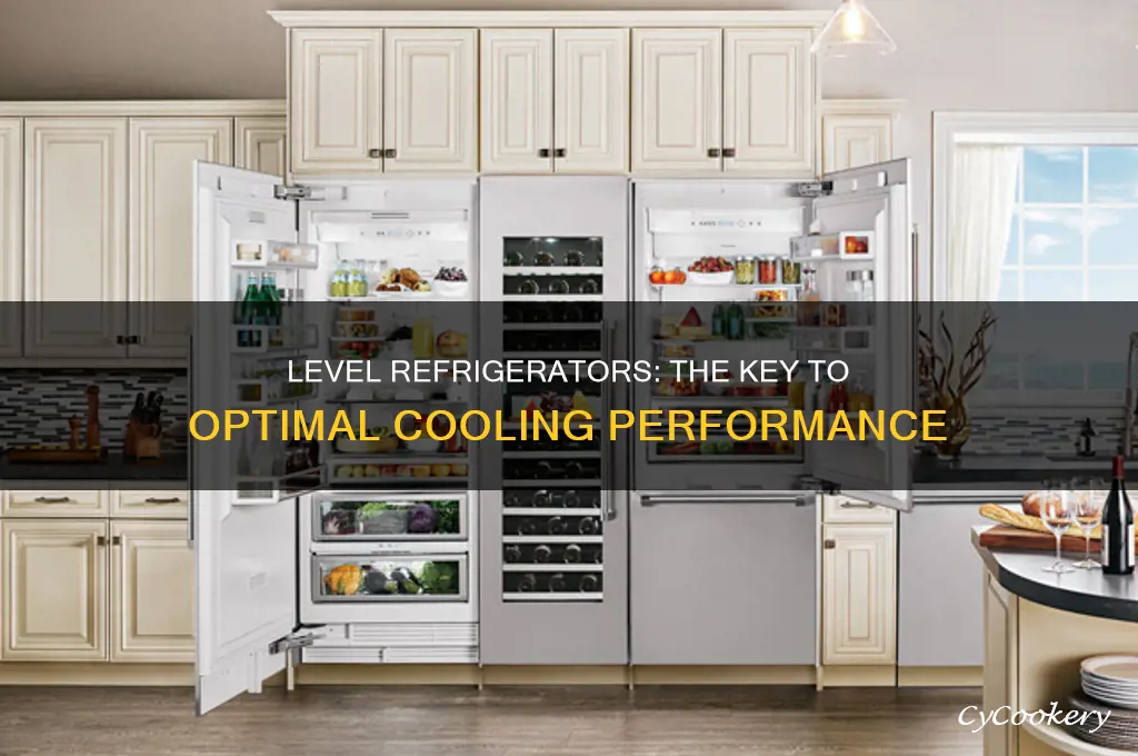 do refrigerators work best when they are level
