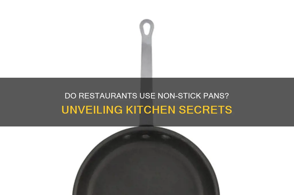 do restaurants use non stick pans
