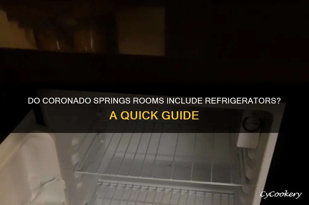 do rooms at coronado springs have refrigerators