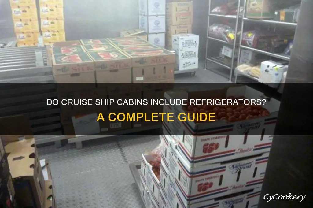 do rooms on cruise ships have refrigerators