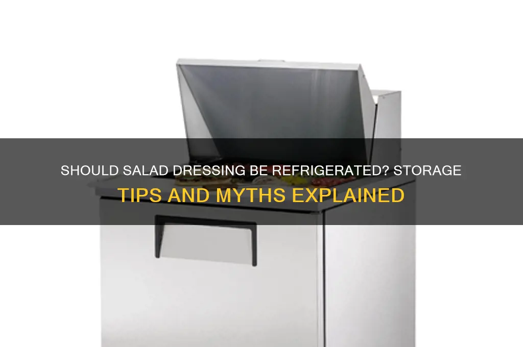 do salad dressing have to be refrigerated