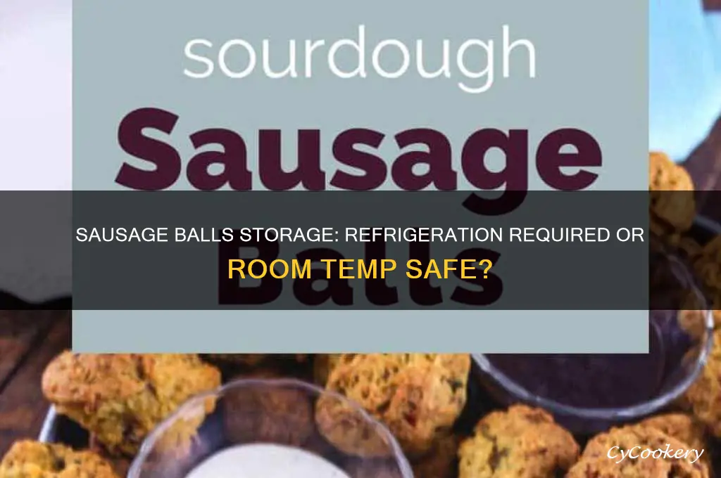 do sausage balls have to be refrigerated