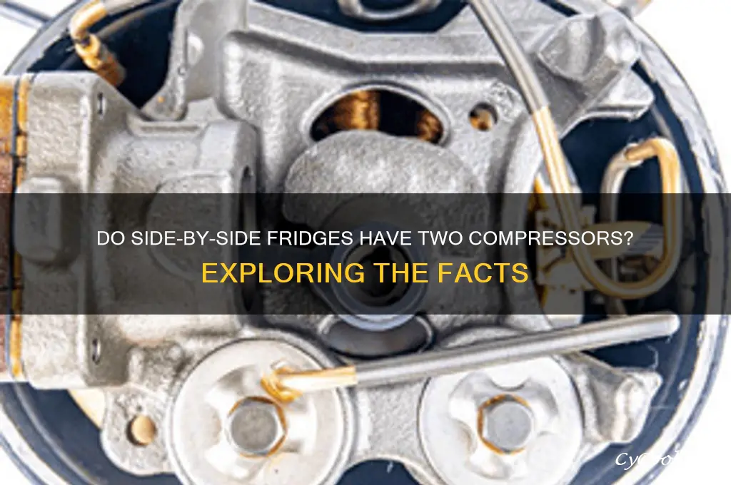 do side by side refrigerators have two compressors