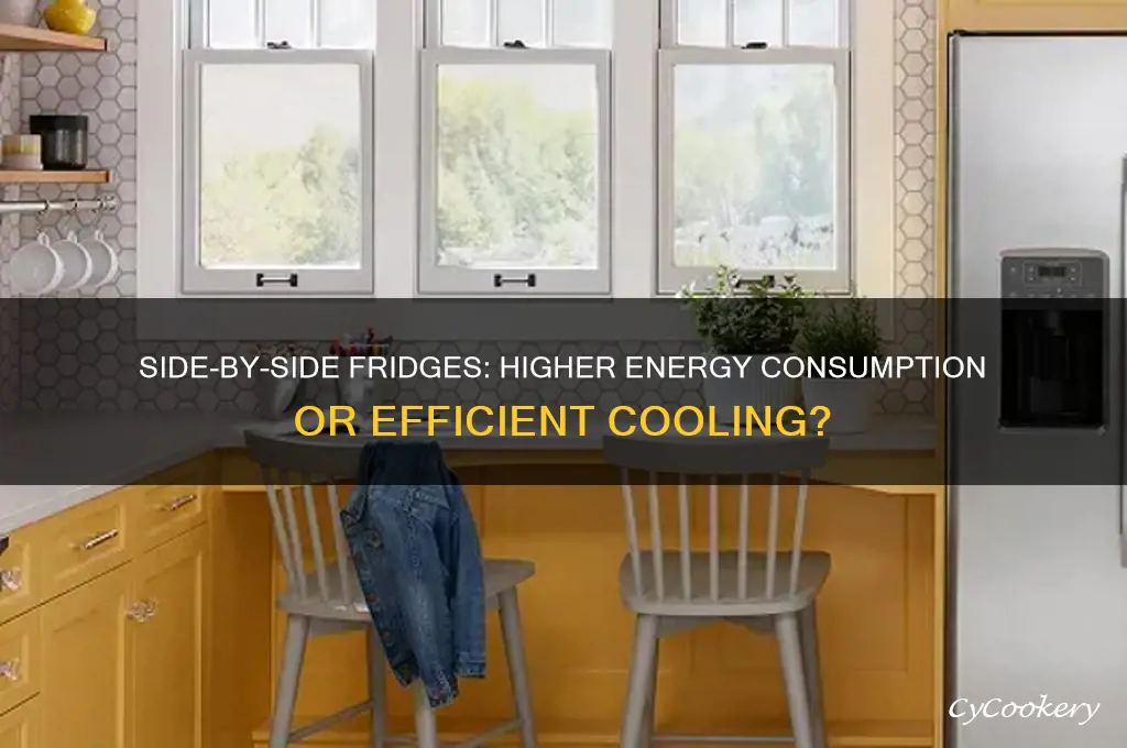 do side by side refrigerators use more power