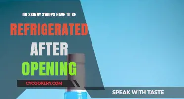 Skinny Syrups: Refrigeration Required After Opening? Expert Advice