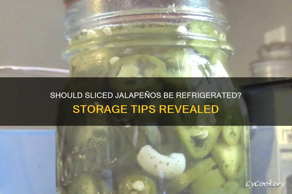 do sliced jalapenos have to be refrigerated