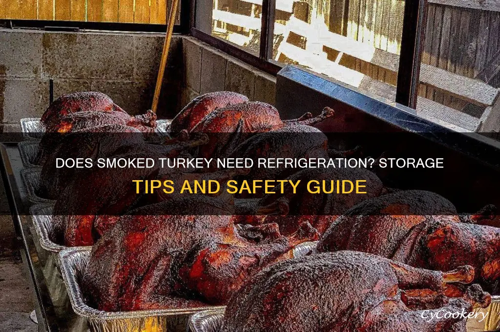 do smoked turkey have to be refrigerated