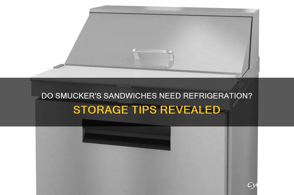 do smuckers sandwiches have to stay refrigerated