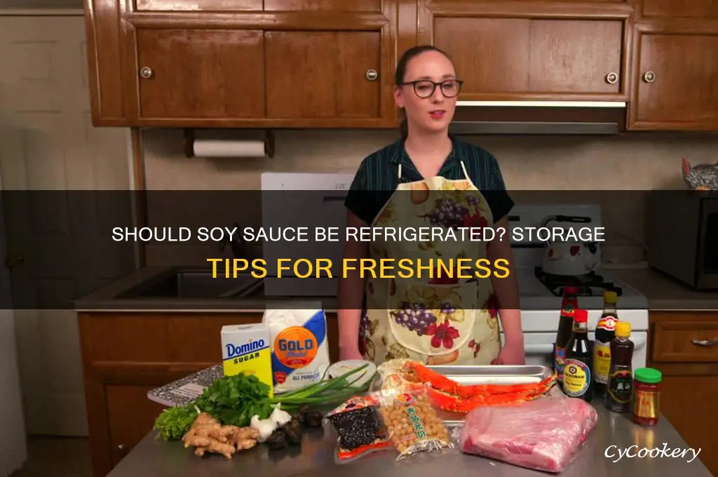 do soy sauce have to be refrigerated