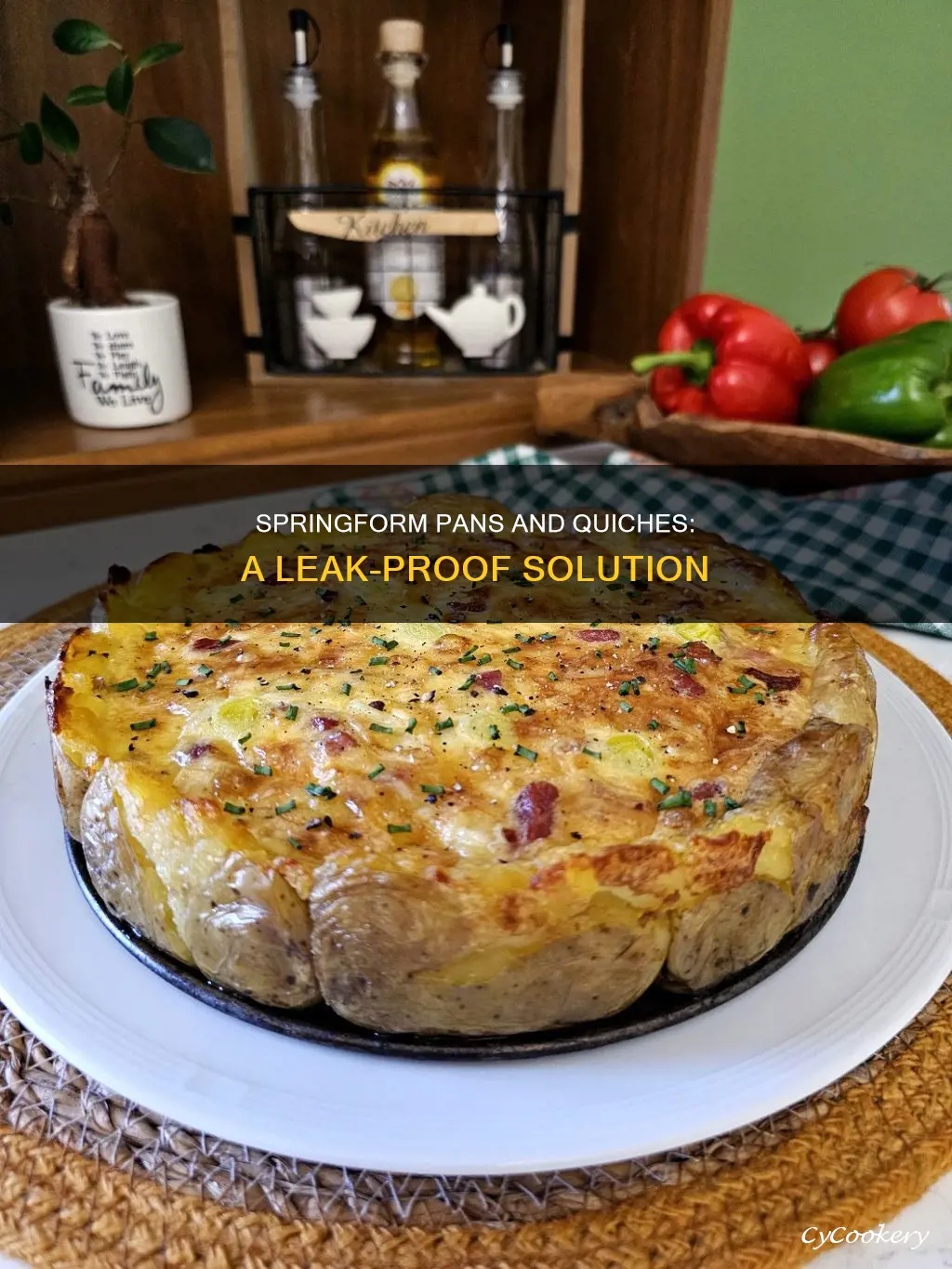 do springform pans leak quiches