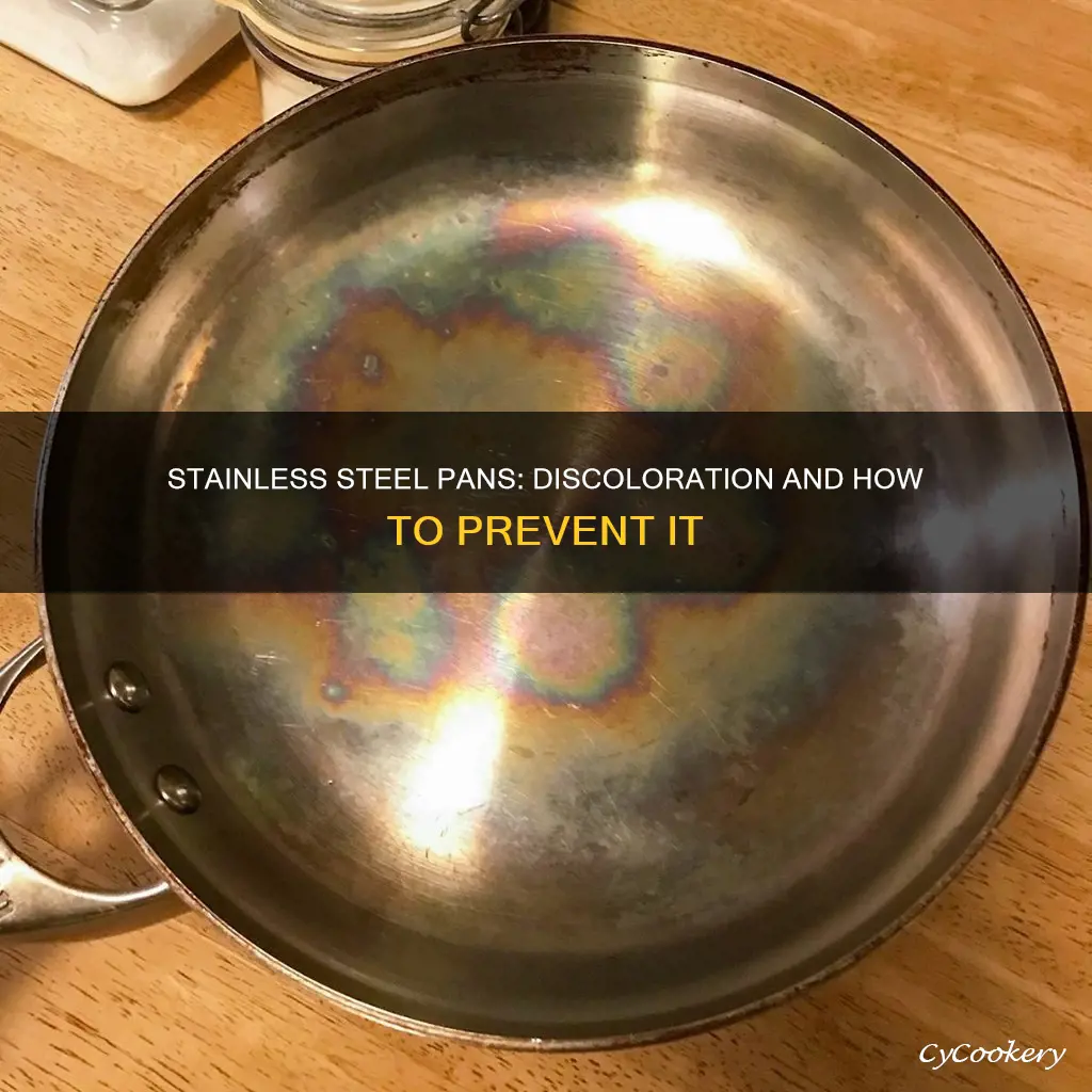 do stainless steel pans get discolored