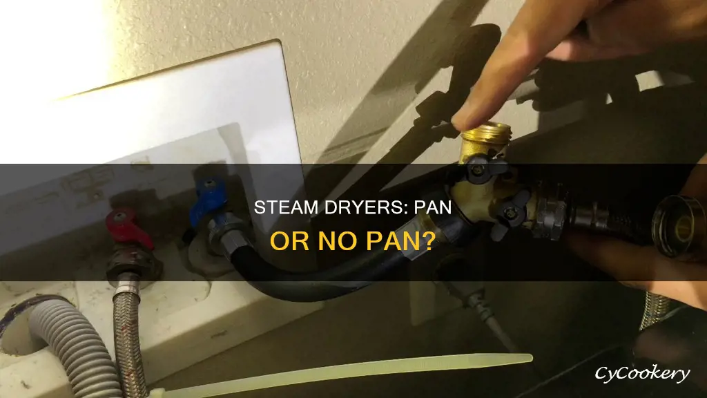 do steam dryers need a pan